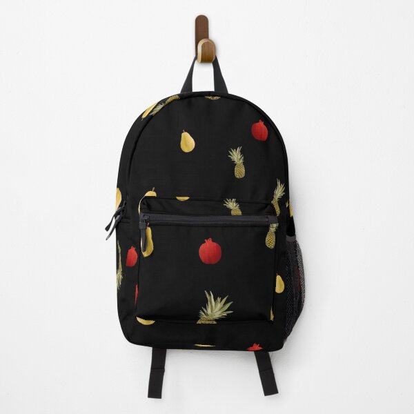 Item preview, Pomegranate red fruit a cute pattern watercolor black designed and sold by Yana Mustafina | Boho Soulful Designs.