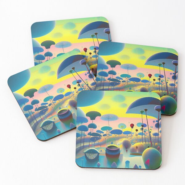Item preview, Abstract 3D art. Colorful magical landscape designed and sold by Neo-Expression.
