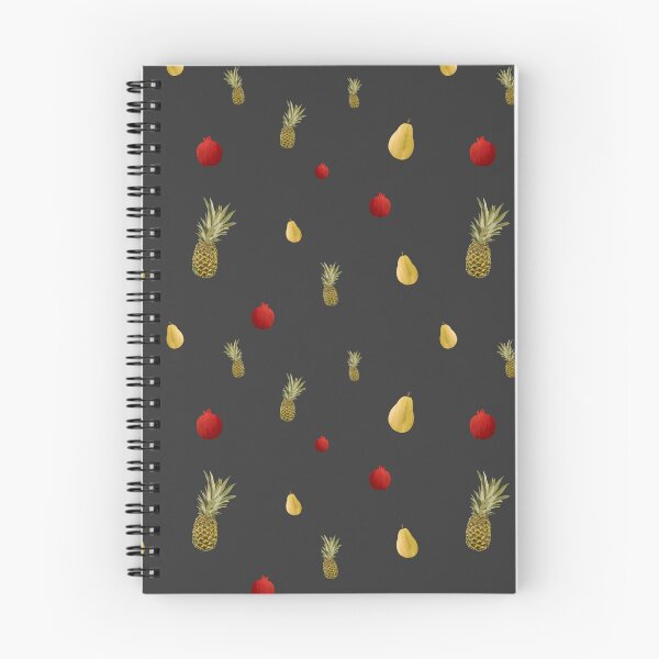 Item preview, Pomegranate red fruit a cute pattern watercolor grey designed and sold by Yana Mustafina | Boho Soulful Designs.