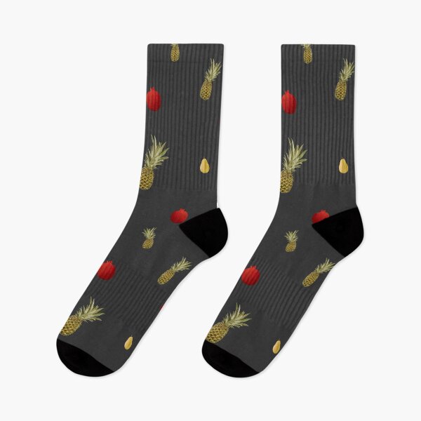 Item preview, Pomegranate red fruit a cute pattern watercolor grey designed and sold by Yana Mustafina | Boho Soulful Designs.