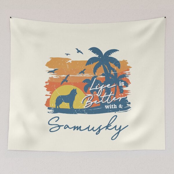 Item preview, Life is Better With Samusky Beach Sunset Retro Vintage designed and sold by rafaeltto.