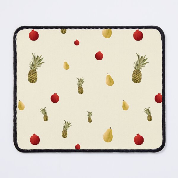 Item preview, Pomegranate red fruit a cute pattern watercolor beige designed and sold by Yana Mustafina | Boho Soulful Designs.
