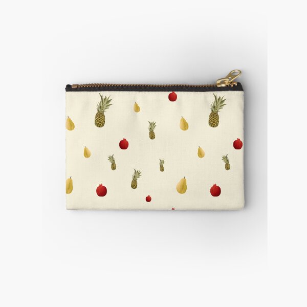 Item preview, Pomegranate red fruit a cute pattern watercolor beige designed and sold by Yana Mustafina | Boho Soulful Designs.