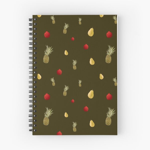 Item preview, Pomegranate red fruit a cute pattern watercolor green designed and sold by Yana Mustafina | Boho Soulful Designs.