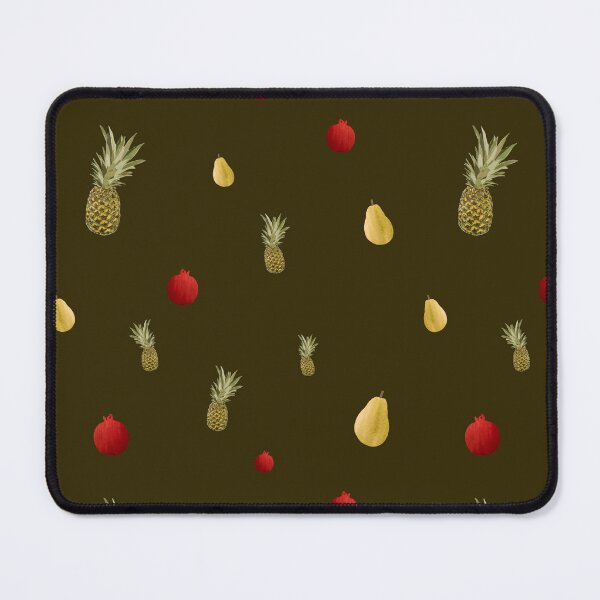 Item preview, Pomegranate red fruit a cute pattern watercolor green designed and sold by Yana Mustafina | Boho Soulful Designs.