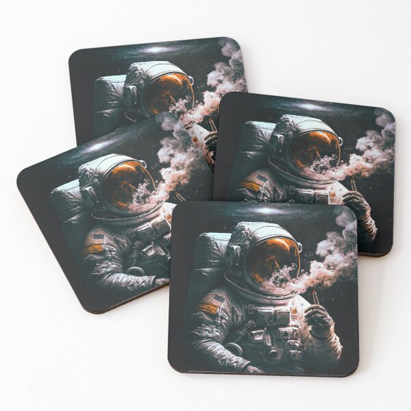 Item preview, Astronaut Smoking, Space art designed and sold by YZO-Design.