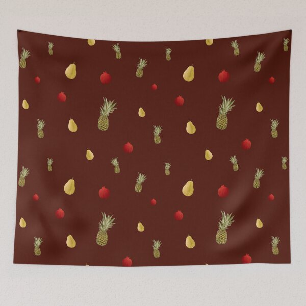 Item preview, Pomegranate red fruit a cute pattern watercolor red designed and sold by Yana Mustafina | Boho Soulful Designs.