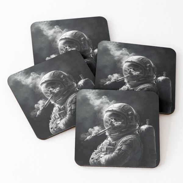 Item preview, Astronaut Smoking, Space art designed and sold by YZO-Design.