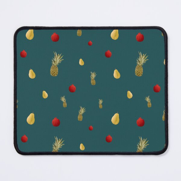 Item preview, Pomegranate red fruit a cute pattern watercolor turquoise designed and sold by Yana Mustafina | Boho Soulful Designs.