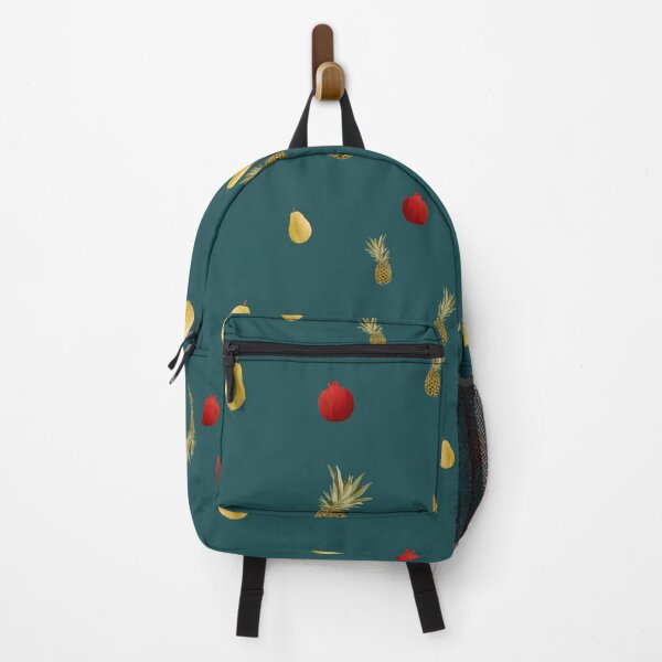 Item preview, Pomegranate red fruit a cute pattern watercolor turquoise designed and sold by Yana Mustafina | Boho Soulful Designs.