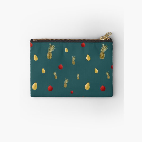 Item preview, Pomegranate red fruit a cute pattern watercolor turquoise designed and sold by Yana Mustafina | Boho Soulful Designs.