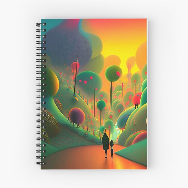 Item preview, Abstract 3D art. Colorful magical landscape designed and sold by Neo-Expression.