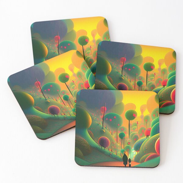 Item preview, Abstract 3D art. Colorful magical landscape designed and sold by Neo-Expression.