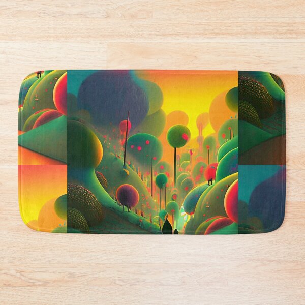 Item preview, Abstract 3D art. Colorful magical landscape designed and sold by Neo-Expression.
