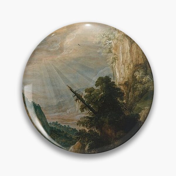 Item preview, A Mountainous Landscape With a Waterfall designed and sold by tomorrowsart.