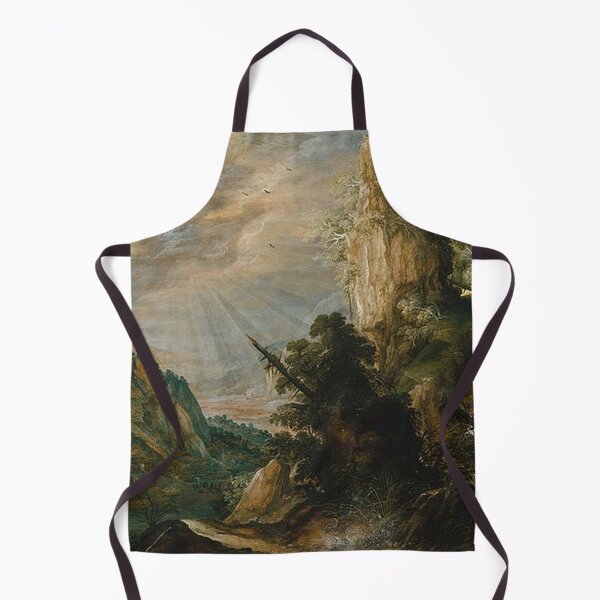 Item preview, A Mountainous Landscape With a Waterfall designed and sold by tomorrowsart.
