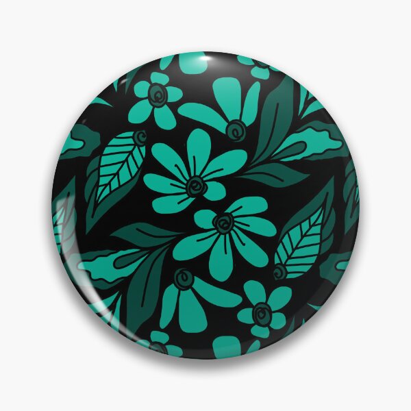 Item preview, Green Darkish Floral  Pattern designed and sold by patternologyy.