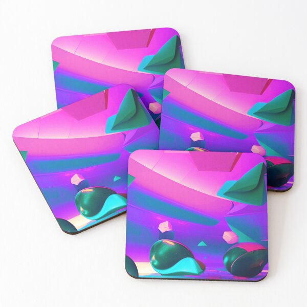 Item preview, Abstract 3D art. Colorful magical landscape designed and sold by Neo-Expression.