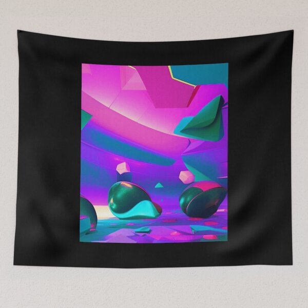 Item preview, Abstract 3D art. Colorful magical landscape designed and sold by Neo-Expression.