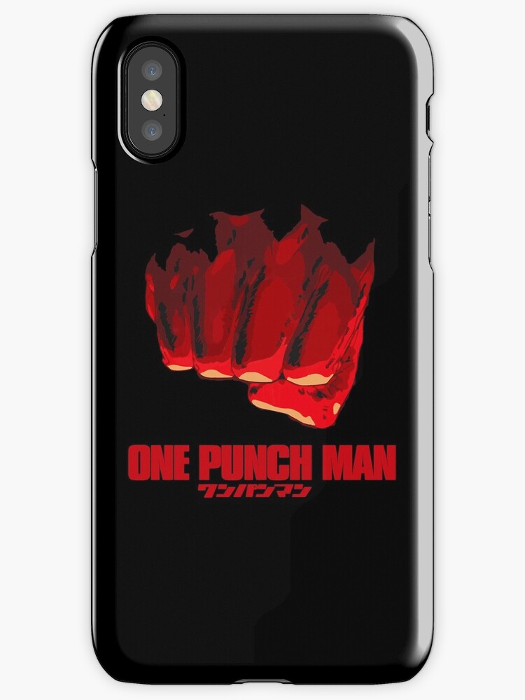 quot one punch phone quot iphone cases skins by cee redbubble quot one punch phone quot iphone cases skins by cee redbubble