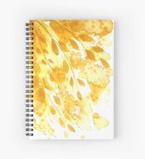falling golden leaves Spiral Notebook