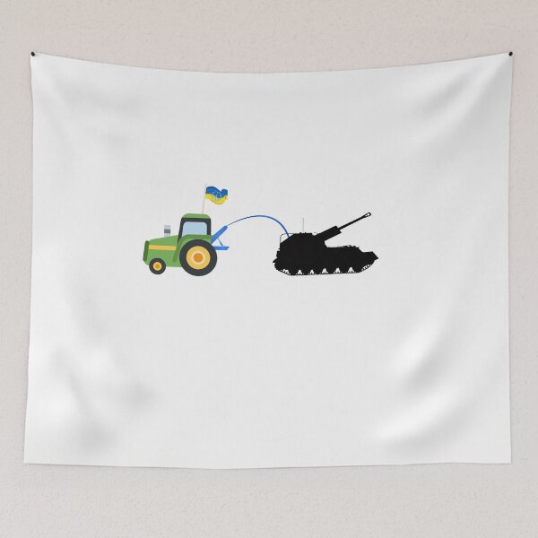 Item preview, ukrainian farmer towing russian tank designed and sold by axoniej.