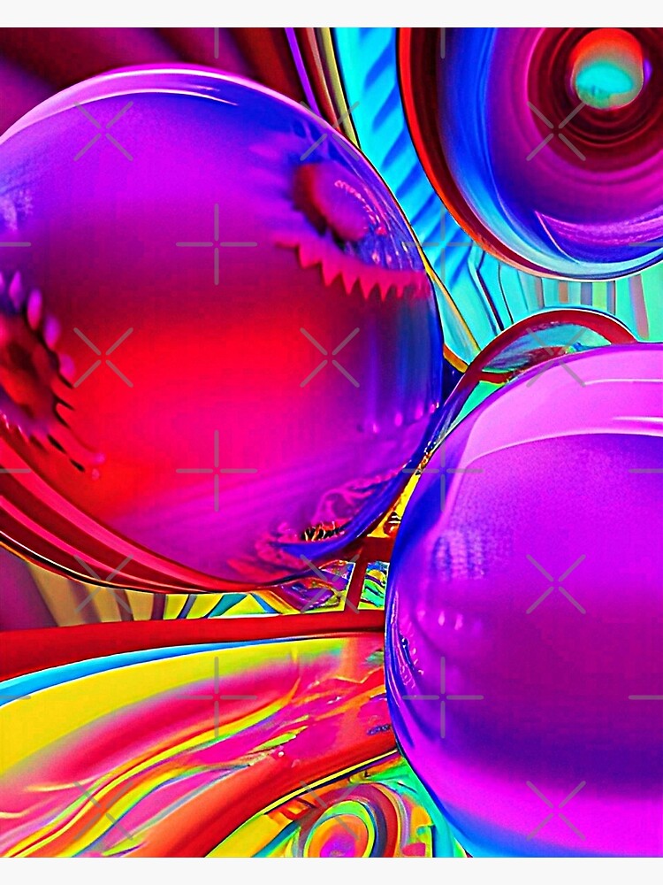 "Abstract 3D art. Multi colors vibrant" Poster for Sale by Neo