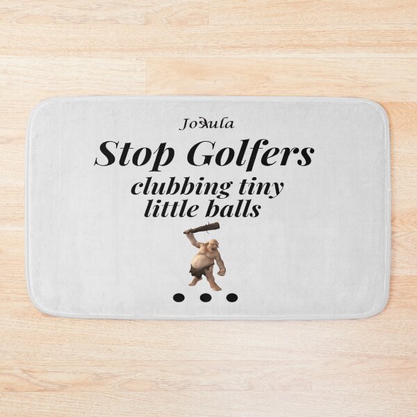 Item preview,  "Jokula golfers clubbing little balls " black designed and sold by skoumpourdides.