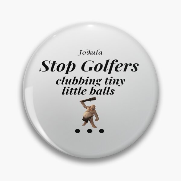 Item preview,  "Jokula golfers clubbing little balls " black designed and sold by skoumpourdides.