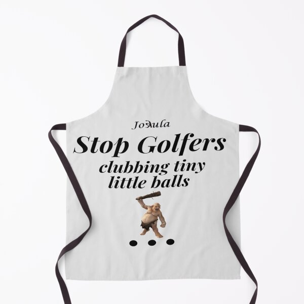 Item preview,  "Jokula golfers clubbing little balls " black designed and sold by skoumpourdides.