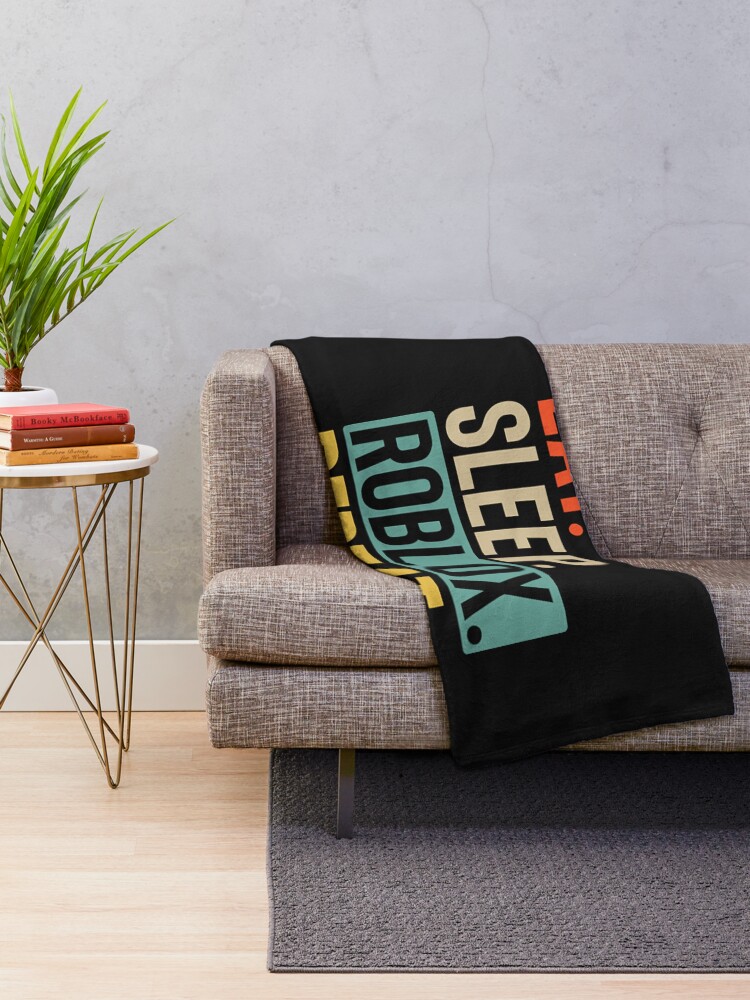 Eat Sleep Roblox Repeat Throw Blanket