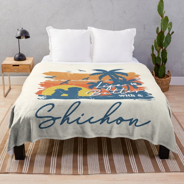 Item preview, Life is Better With Shichon Beach Sunset Retro Vintage designed and sold by rafaeltto.