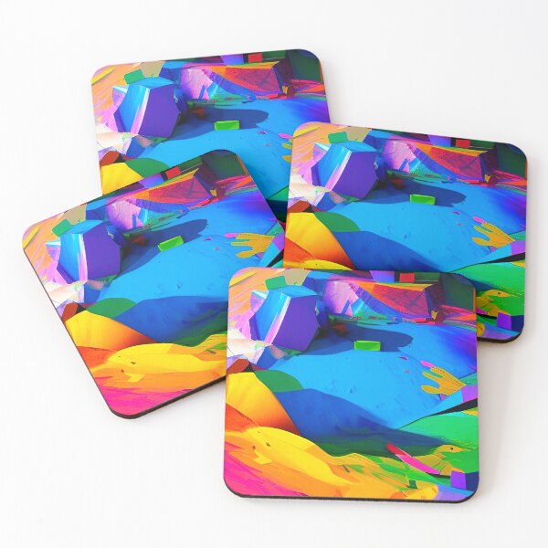 Item preview, Abstract 3D art. Colorful magical landscape designed and sold by Neo-Expression.