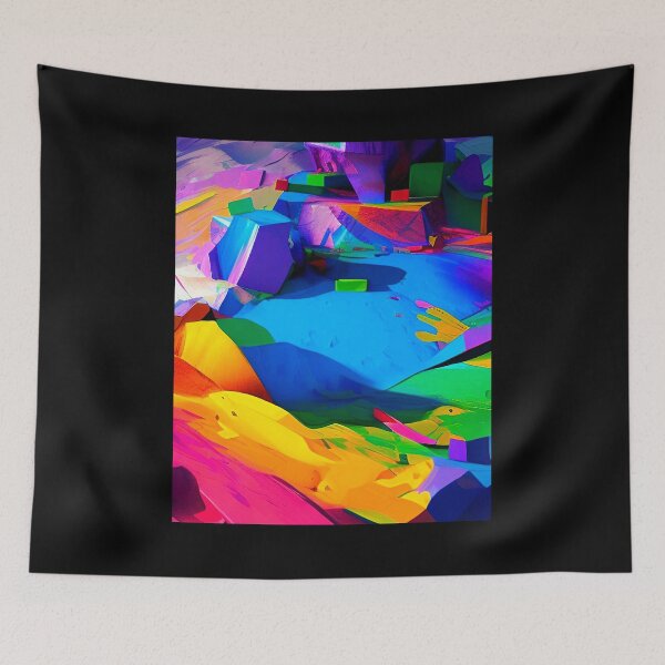 Item preview, Abstract 3D art. Colorful magical landscape designed and sold by Neo-Expression.
