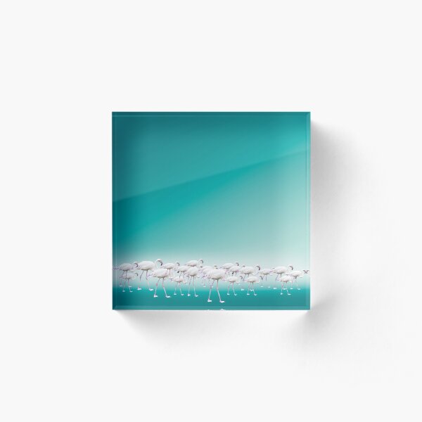 Flamingo Acrylic Block