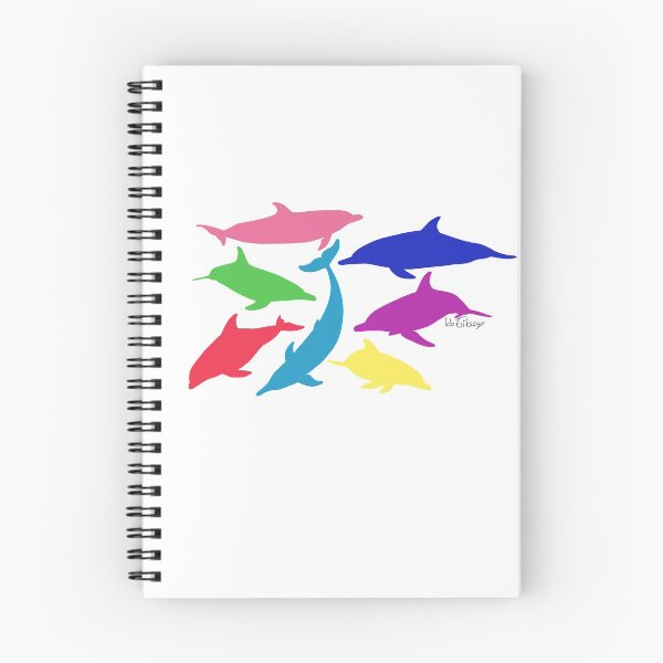 Item preview, Colourful dolphins  designed and sold by Ida Eriksson.