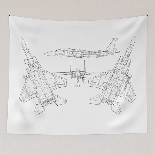 Item preview, F-15 Eagle All-Profile Diagram designed and sold by mikejapan2.