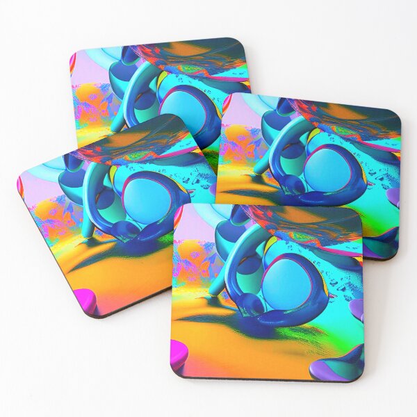 Item preview, Abstract 3D art. Colorful magical landscape designed and sold by Neo-Expression.
