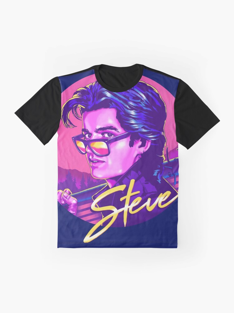 Alternative Ansicht von Fremde Dinge Steve Harrington | Verfügbar auf Maske Grafik T-Shirt