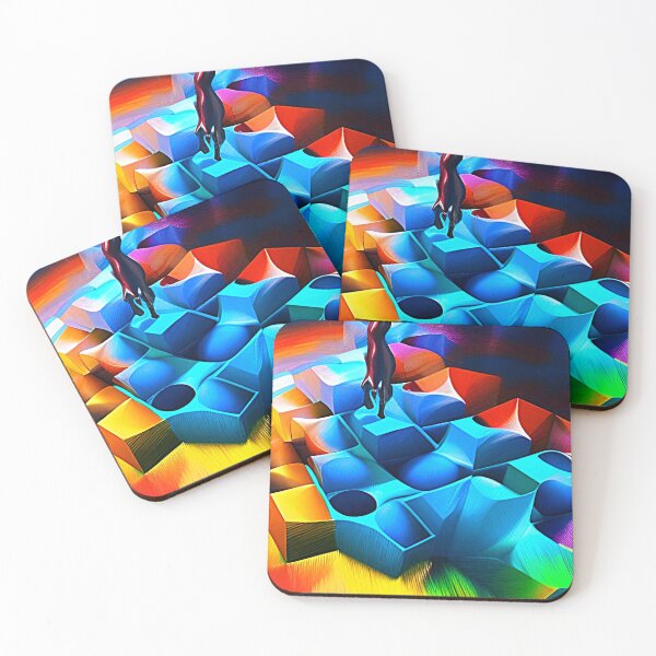 Item preview, Abstract 3D art. Colorful magical landscape designed and sold by Neo-Expression.