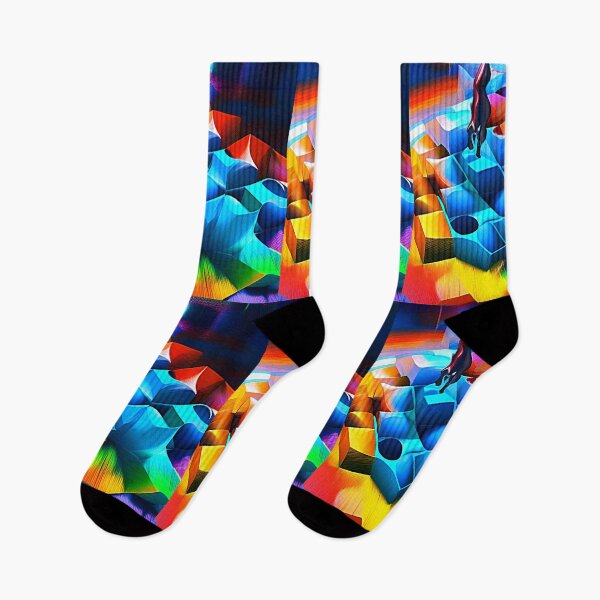 Item preview, Abstract 3D art. Colorful magical landscape designed and sold by Neo-Expression.