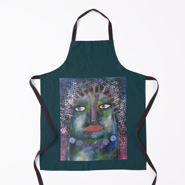 Item preview, Dark Blue Guy On Purple Outsider Art Brut Figurative Painting designed and sold by BeaOutsiderArt.