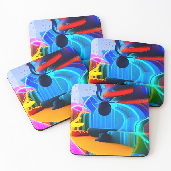 Item preview, Abstract 3D art. Colorful magical landscape designed and sold by Neo-Expression.