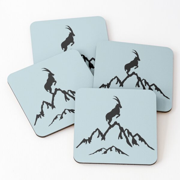 Item preview, Mountain and Capricorn, Mountains and Mountain Goat, Aries designed and sold by claudiasartwork.