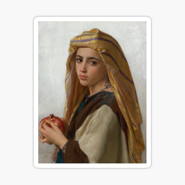 Item preview, Girl with a Pomegranate (1875) - William Bouguereau designed and sold by SALON DES ARTS.