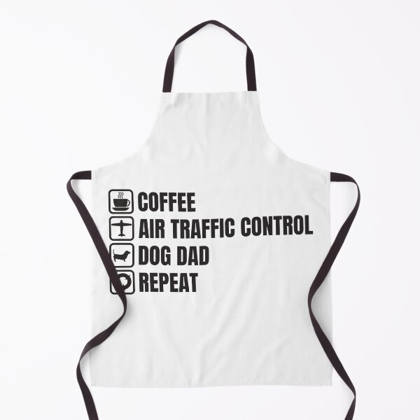 Item preview, Coffee, Air Traffic Control, Dog Dad, Repeat (For Light Background) designed and sold by thecatcouch.