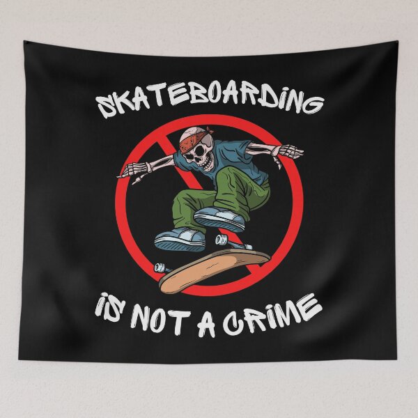 Item preview, Skateboarding is not a crime designed and sold by to-esu.