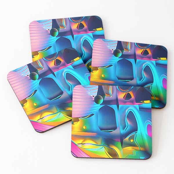 Item preview, Abstract 3D art. Colorful magical landscape designed and sold by Neo-Expression.