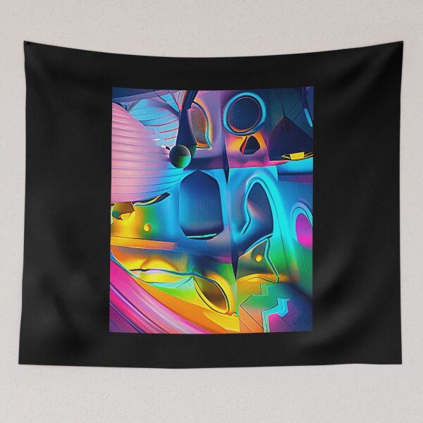 Item preview, Abstract 3D art. Colorful magical landscape designed and sold by Neo-Expression.