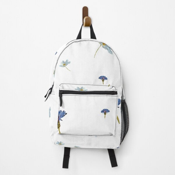 Aperçu de l'œuvre Flower blue daisy pattern seamless a watercolor créée et vendue par Yana Mustafina | Boho Soulful Designs.